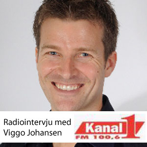 Foto - radiointervju med Viggo Johansen